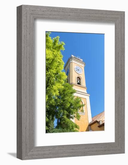 Yellow church, Eze, Provence, France-Jim Engelbrecht-Framed Photographic Print