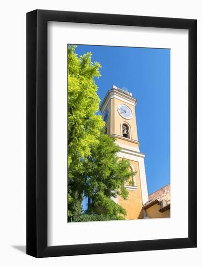 Yellow church, Eze, Provence, France-Jim Engelbrecht-Framed Photographic Print