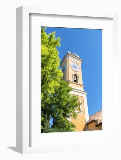 Yellow church, Eze, Provence, France-Jim Engelbrecht-Framed Photographic Print