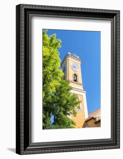 Yellow church, Eze, Provence, France-Jim Engelbrecht-Framed Photographic Print