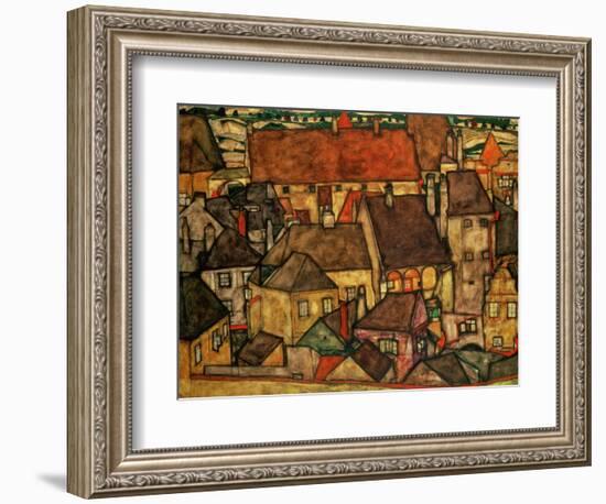 Yellow City, 1914-Egon Schiele-Framed Giclee Print