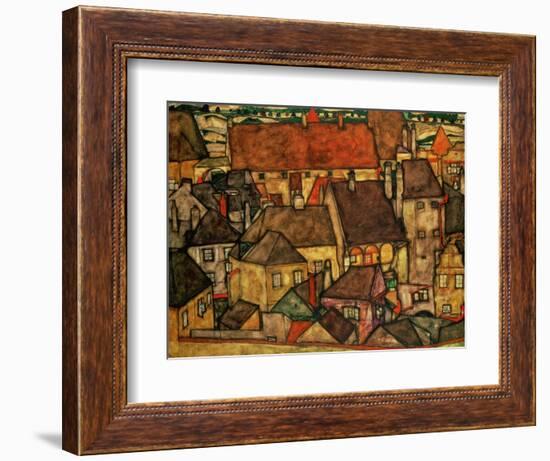 Yellow City, 1914-Egon Schiele-Framed Giclee Print