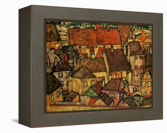 Yellow City, 1914-Egon Schiele-Framed Premier Image Canvas