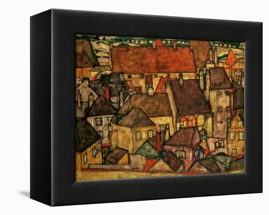 Yellow City, 1914-Egon Schiele-Framed Premier Image Canvas