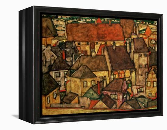 Yellow City, 1914-Egon Schiele-Framed Premier Image Canvas