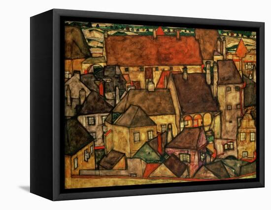 Yellow City, 1914-Egon Schiele-Framed Premier Image Canvas