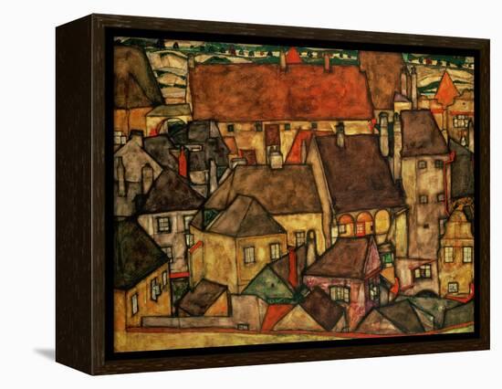 Yellow City, 1914-Egon Schiele-Framed Premier Image Canvas