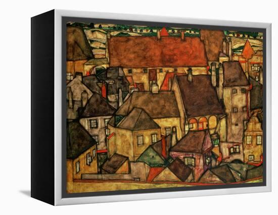 Yellow City, 1914-Egon Schiele-Framed Premier Image Canvas