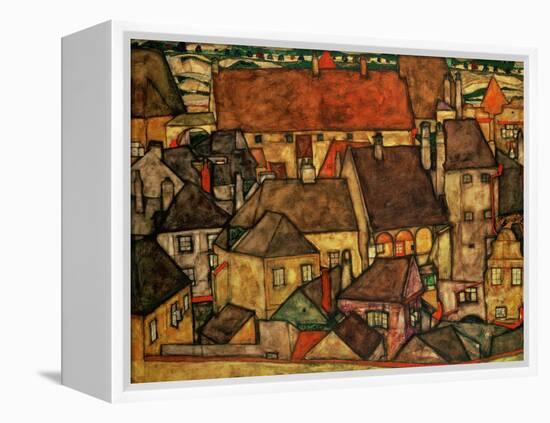 Yellow City, 1914-Egon Schiele-Framed Premier Image Canvas