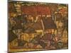 Yellow City, 1914-Egon Schiele-Mounted Giclee Print