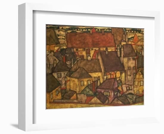 Yellow City, 1914-Egon Schiele-Framed Giclee Print