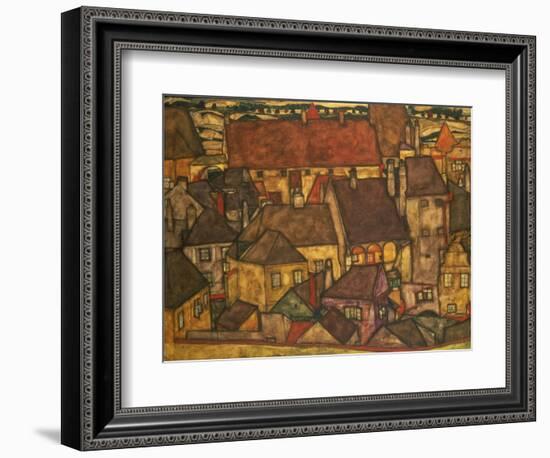 Yellow City, 1914-Egon Schiele-Framed Giclee Print