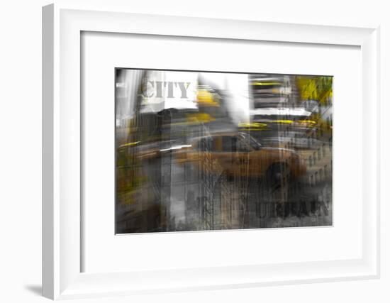 Yellow City VI-Jean-François Dupuis-Framed Art Print