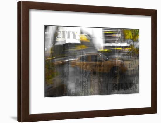 Yellow City VI-Jean-François Dupuis-Framed Art Print