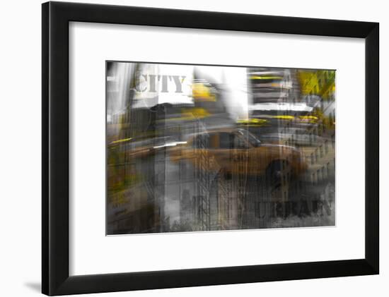 Yellow City VI-Jean-François Dupuis-Framed Art Print