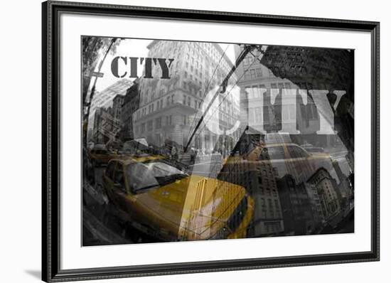 Yellow City VII-Jean-François Dupuis-Framed Art Print