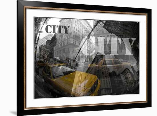 Yellow City VII-Jean-François Dupuis-Framed Art Print