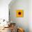 Yellow Concentric Flower Center: Mandala Kaleidoscopic Design-tr3gi-Mounted Art Print displayed on a wall