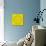 Yellow Concentric Flower Center: Mandala Kaleidoscopic Design-tr3gi-Premium Giclee Print displayed on a wall