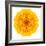 Yellow Concentric Marigold Mandala Flower-tr3gi-Framed Art Print