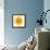 Yellow Concentric Marigold Mandala Flower-tr3gi-Framed Art Print displayed on a wall