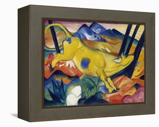 Yellow Cow, 1911-Franz Marc-Framed Premier Image Canvas