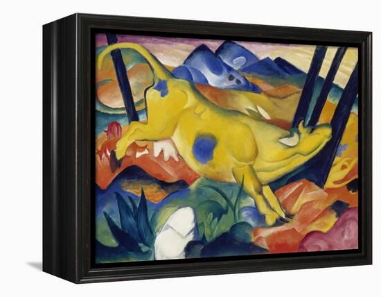 Yellow Cow, 1911-Franz Marc-Framed Premier Image Canvas