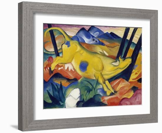 Yellow Cow, 1911-Franz Marc-Framed Giclee Print