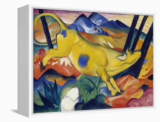 Yellow Cow, 1911-Franz Marc-Framed Premier Image Canvas