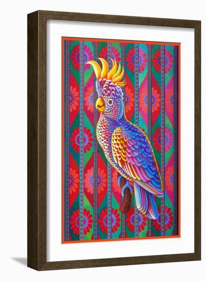 Yellow-Crested Cockatoo, 2022 (Oil on Canvas)-Jane Tattersfield-Framed Giclee Print