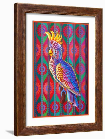 Yellow-Crested Cockatoo, 2022 (Oil on Canvas)-Jane Tattersfield-Framed Giclee Print