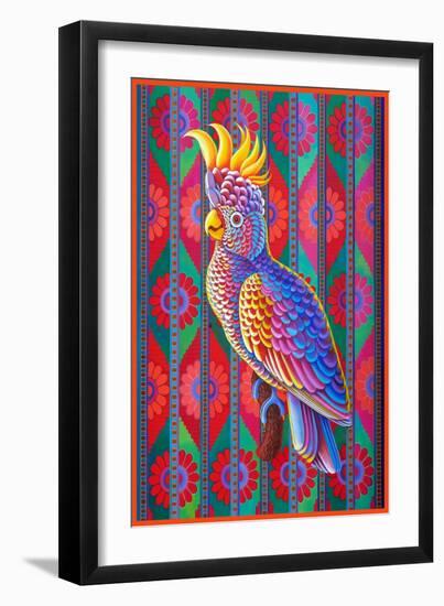 Yellow-Crested Cockatoo, 2022 (Oil on Canvas)-Jane Tattersfield-Framed Giclee Print