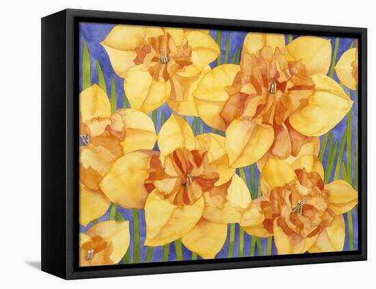 Yellow Daffodils-Mary Russel-Framed Premier Image Canvas