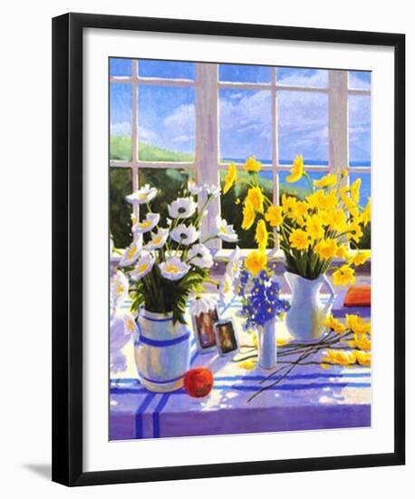 Yellow Daisies-Suzanne Hoefler-Framed Art Print