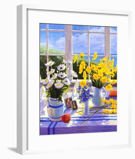 Yellow Daisies-Suzanne Hoefler-Framed Art Print