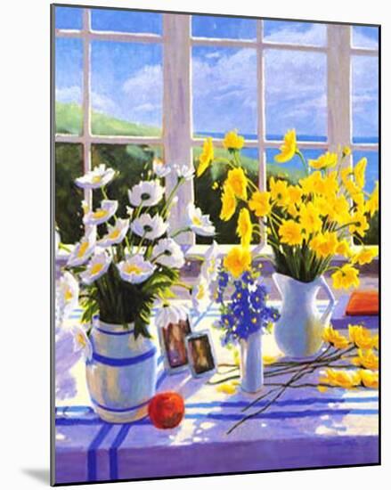 Yellow Daisies-Suzanne Hoefler-Mounted Art Print