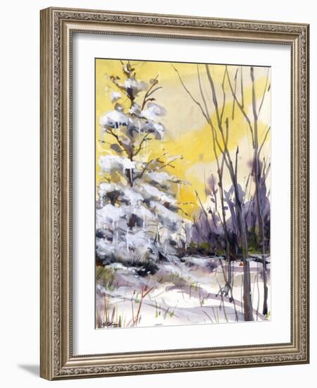 Yellow Dawn-null-Framed Giclee Print