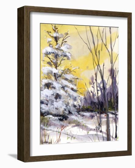 Yellow Dawn-null-Framed Giclee Print