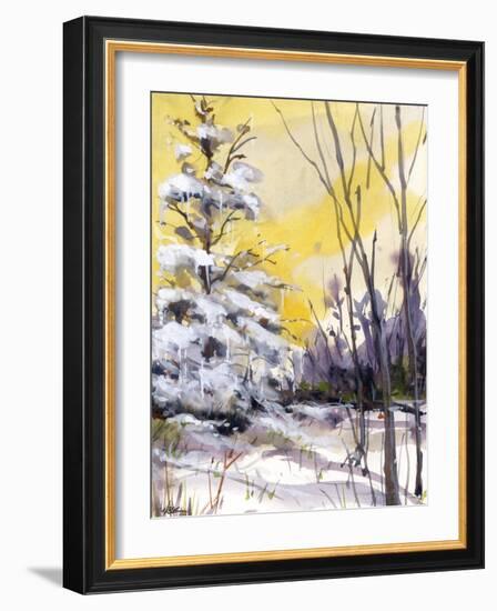 Yellow Dawn-null-Framed Giclee Print