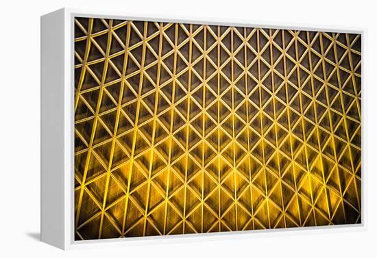 Yellow Diamonds-Adrian Campfield-Framed Premier Image Canvas