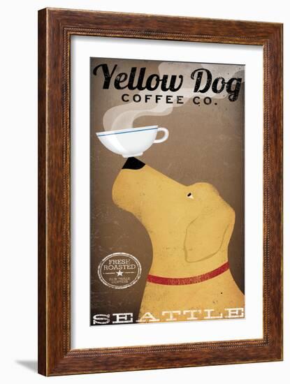 Yellow Dog Coffee Co Seattle-Ryan Fowler-Framed Art Print