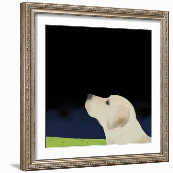 Yellow Dog Profile, 2008-Marjorie Weiss-Framed Giclee Print