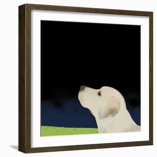 Yellow Dog Profile, 2008-Marjorie Weiss-Framed Giclee Print