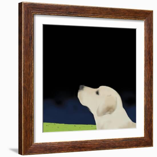 Yellow Dog Profile, 2008-Marjorie Weiss-Framed Giclee Print