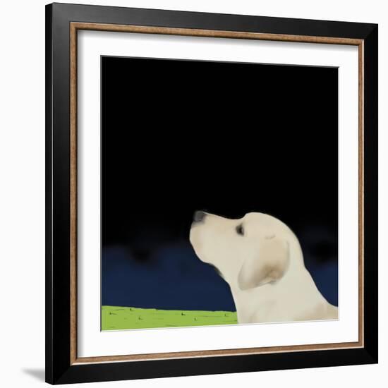 Yellow Dog Profile, 2008-Marjorie Weiss-Framed Giclee Print