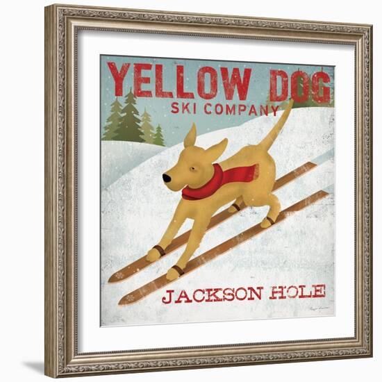 Yellow Dog Ski Co.- Jackson Hole-Ryan Fowler-Framed Art Print