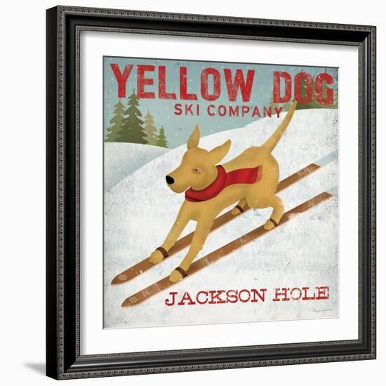 Yellow Dog Ski Co.- Jackson Hole-Ryan Fowler-Framed Art Print