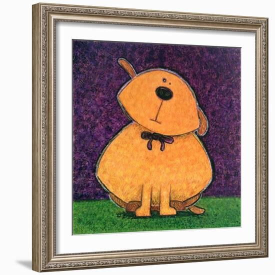 Yellow Dog-Kourosh-Framed Art Print