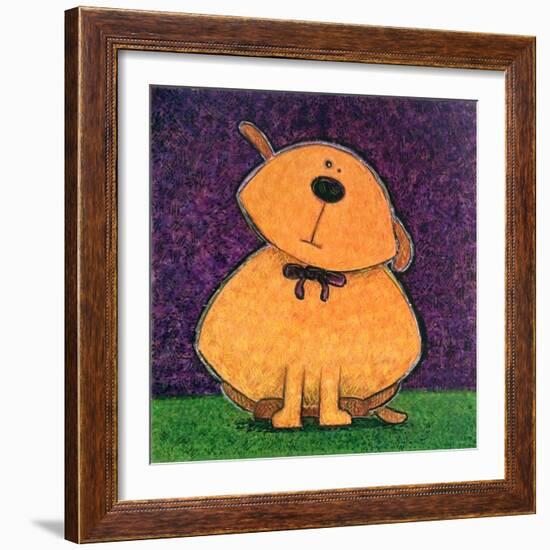 Yellow Dog-Kourosh-Framed Art Print