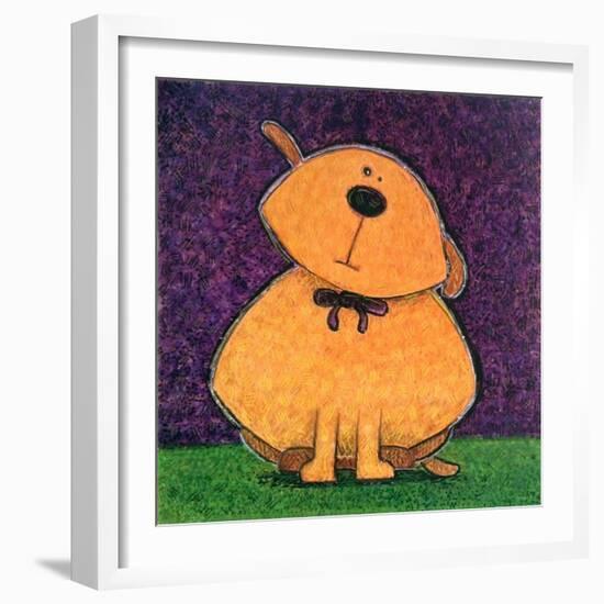 Yellow Dog-Kourosh-Framed Art Print